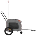 thumbnail image 6 of vidaXL Pet Bike Trailer Bicycle Cargo Dog Stroller Oxford Fabric and Iron, 6 of 12