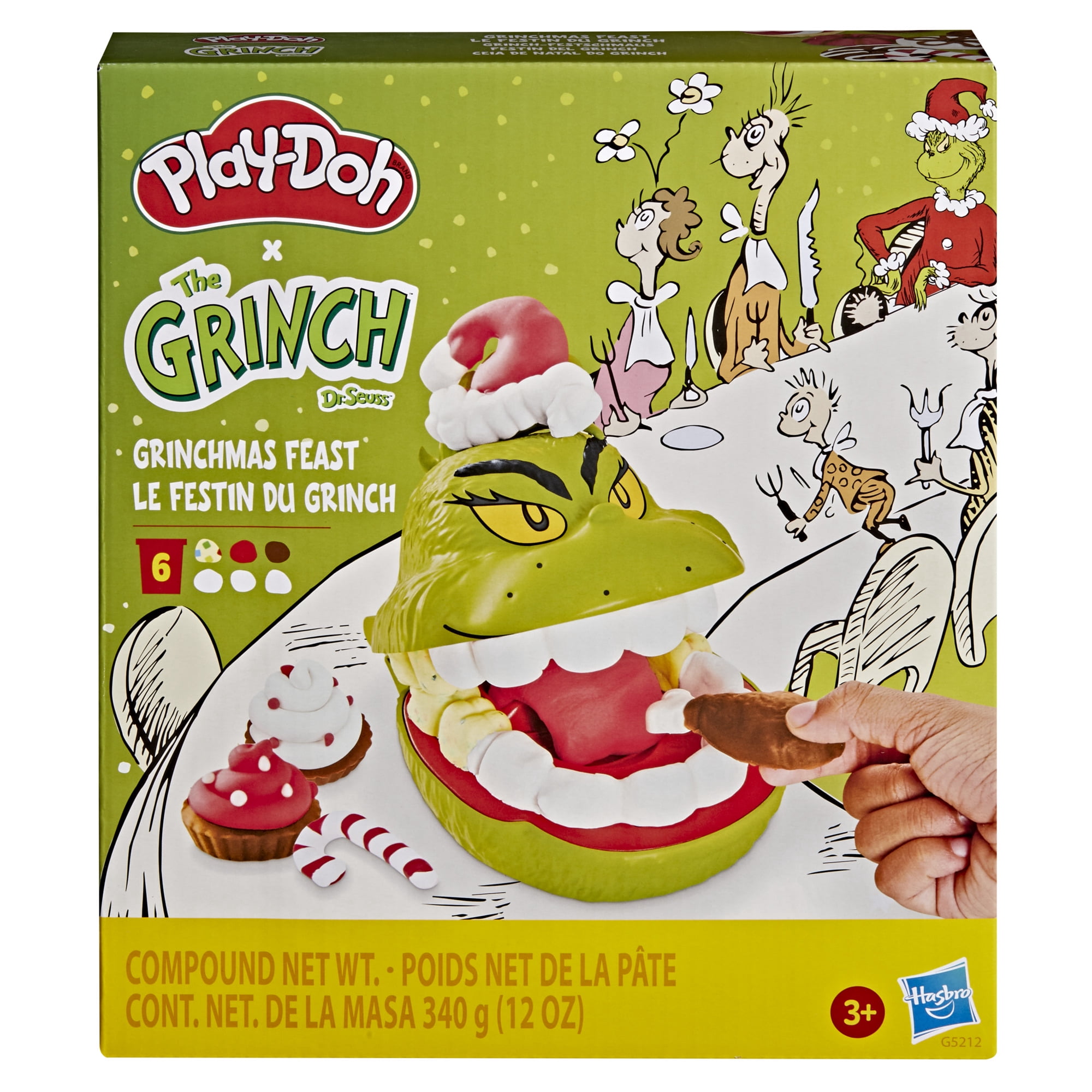 Play-Doh Dr. Seuss Grinchmas Feast Toy, Arts & Crafts for Kids 3+