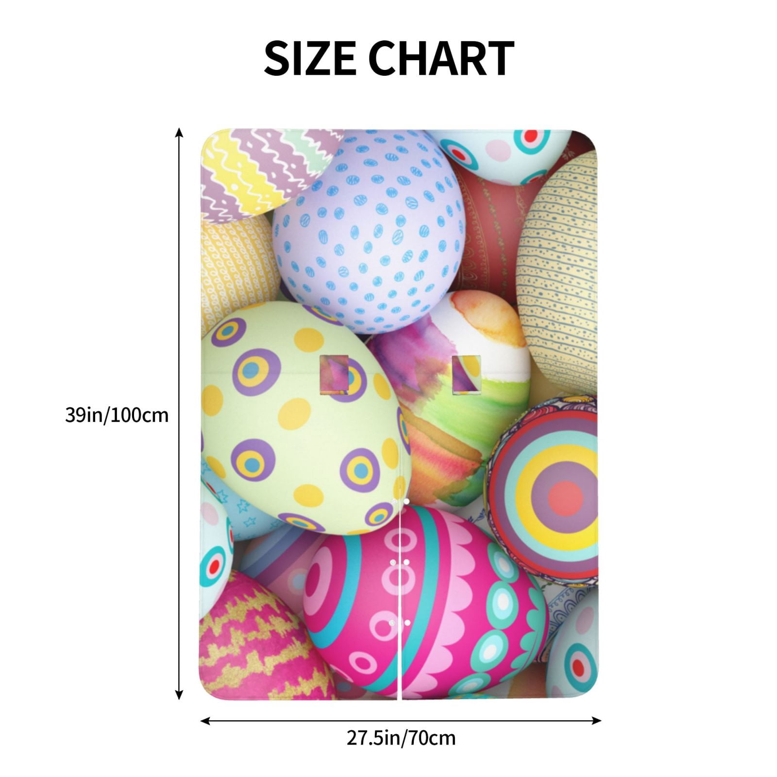 Naloa Colorful Easter Eggs Baby Car Seat Cover, Breathable Baby Carrier Cover, Multiuse Baby Carrier Cover & Nursing Breastfeeding Cover