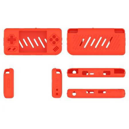 Silicone Protective Case for ANBERNIC RG28XX,Soft Sleeve Cover for Retro Games Consoles,Portable Video Handheld Game Console Protector Case Accessories with Lanyard