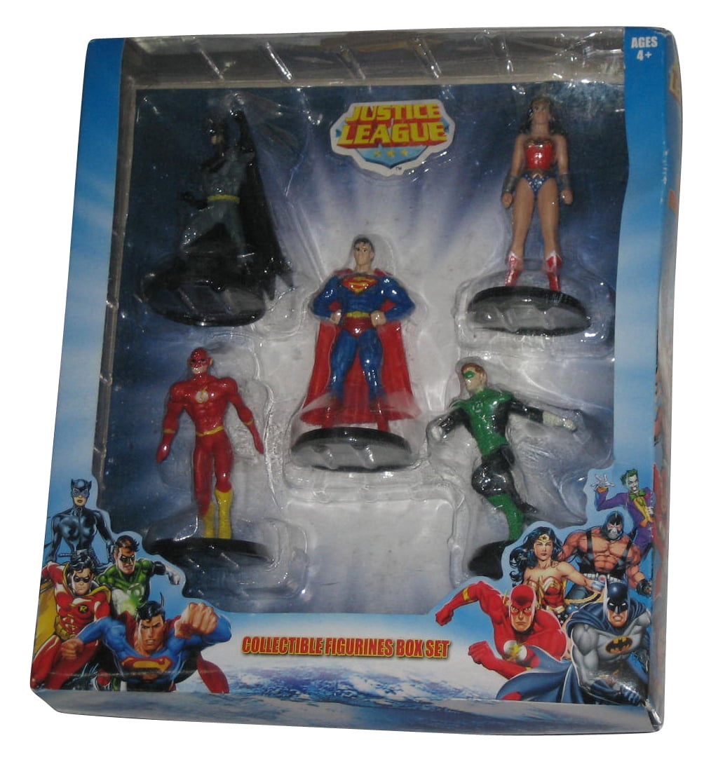 DC Comics Justice League 5 Figure Superheroes & Villians Collectible Box Set 