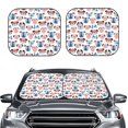 thumbnail image 2 of Windshield Sun Shade, Dog Colorful Foldable Car Sun Shade Windshield For Front, 2 Pieces, 2 of 4