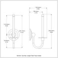 thumbnail image 2 of Upright Toilet Tissue Holder - Antique Copper, 2 of 2