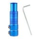 thumbnail image 4 of Adaptador de altura del manillar de bicicleta Cola 28,6mm Elevador de vástago de bicicleta azul 13cmx3.5cm, 4 of 8