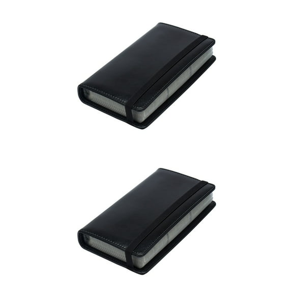 Masteelf 2 pcs  Portable Business Cards Case Creative PU Cards Container Cards Holder