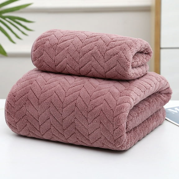 Oggfader Bath Towel Sets Sale Towel Bath Towel Set Velvet Spun Highly Absorbent Soft Bath Towel Suitable For Bathroom Spa Gym Purple
