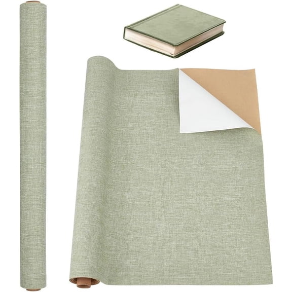 39.4x16.9 Inch Notebook Binding Cloth Dark Sea Green Bookcover Fabric Surface with Paper Backed Notebook Cloth DIY Notebook Cloth Protective Cover