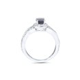 thumbnail image 2 of 7/8ct Treated Black Diamond & White Diamond Infinity Engagement Ring 14K Gold, 2 of 2