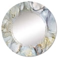 thumbnail image 4 of DESIGN ART Designart 'Grey And Yellow Tender Liquid Ink Art' Printed Modern Wall Mirror 20in.x30in., 4 of 5