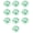 Light green, variant on Compact Auto Stick Wire Manager Organizer for Organizing TV DVD PC Cables Neatly