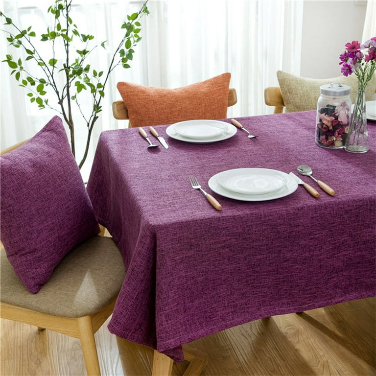 Yipa Rectangular Square Table Cloth Heavy Duty Wrinkle Free Cotton