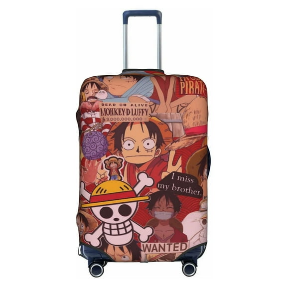 Double-sided Printed Luggage Cover One Piece Luffy Travel Suitcase Protector Baggage Covers X-Large