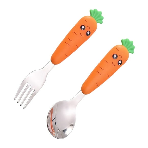 Radish Fruit Spoon Toddler Utensils Flatware Infant Spoons Stainless Steel Spoon Learning Infant Scraping Spoon Child