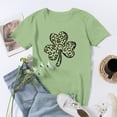 thumbnail image 5 of Pompotops Blouse Décontractée pour Femmes Imprimée pour la Saint-Patrick à Manches Courtes et Col Rond, 5 of 5