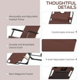 thumbnail image 6 of 51.5" Folding Chaise Lounge Chair, Adjustable 2-in-1 Pool Chair with Pillow & Pocket, 6 of 10