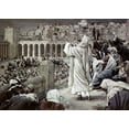 thumbnail image 2 of Tissot, James 14x11 White Modern Wood Framed Museum Art Print Titled - Voice From Heaven, 2 of 4