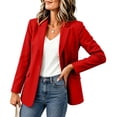 thumbnail image 4 of Sentmoon Sweater Cardigan Women Solid Color Long Sleeve Lapel Button Down Blazer Jacket with Pockets Casual Suit Coat for Office Work S-XXXXXL, 4 of 6