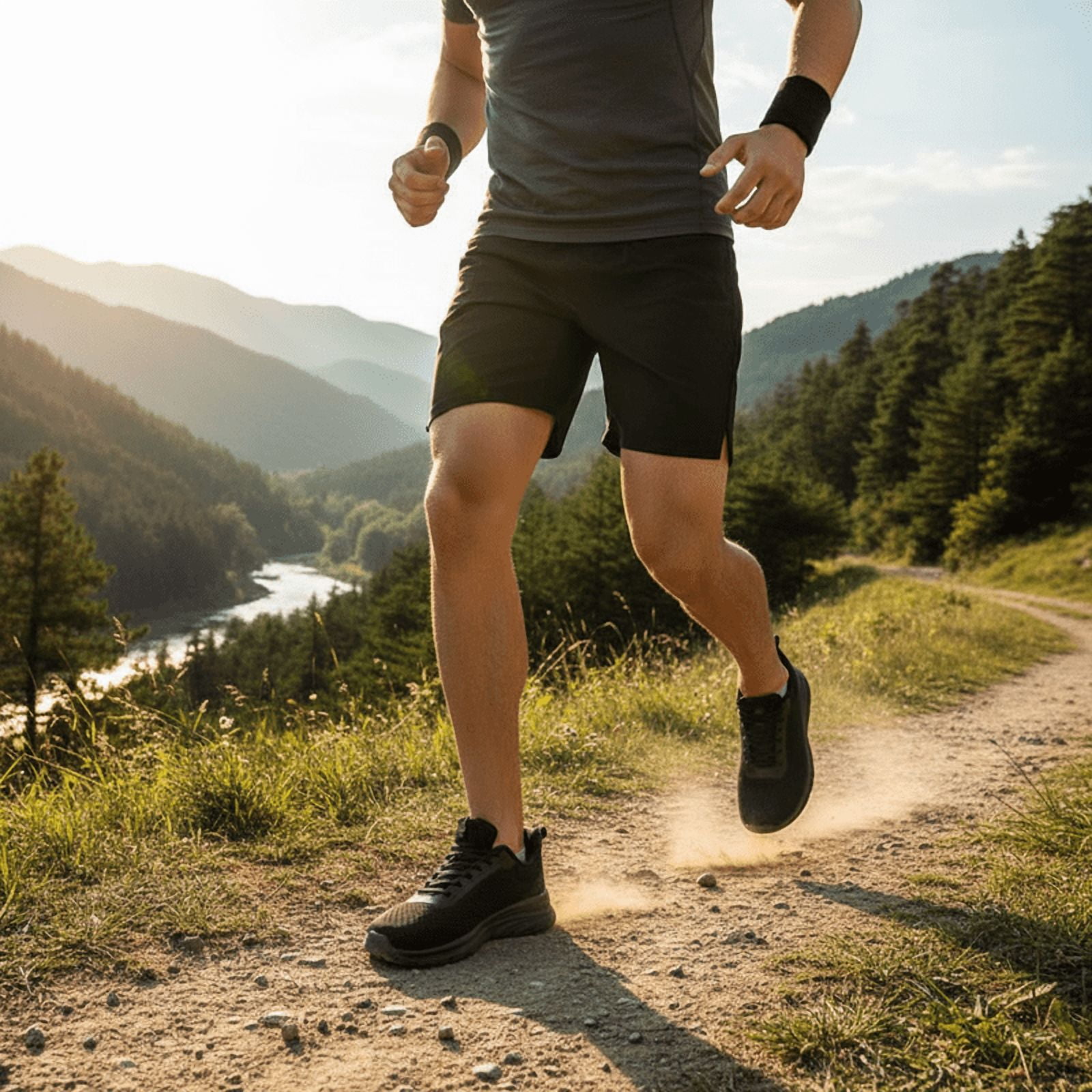 YHOON Men Walking Shoes Lightweight Breathable Running Tennis Sneakers Athletic Gym Workout Training Slip on Shoes All Black Size 11