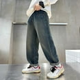 thumbnail image 5 of Tiijoy Boys Straight Leg Loose Fit Pull On Jeans Casual Pockets Denim Pants, Sizes 5-6, 5 of 8