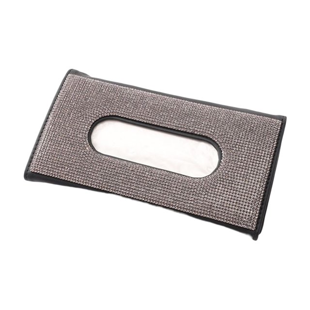 Toystoory Soporte para pañuelos de coche, visera de cuero PU, servilletero, caja de papel para camión, accesorios de organización de decoración Almacenamiento y organización del hogar Gris Toystoory HA075312-04