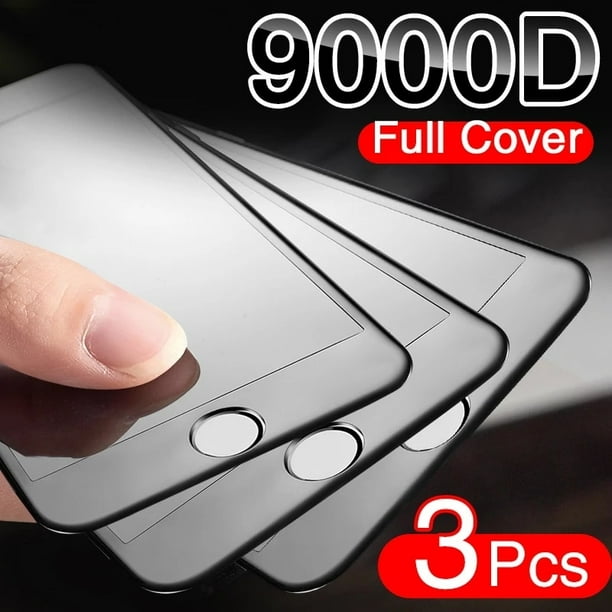 Vidrio de protección de borde suave curvado completo 9000D para iPhone SE 2020 6 6S Plus Protector de pantalla templado iPhone 7 8 PLUS película de vidrio Tan Jianjun unisex