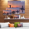thumbnail image 3 of Windmills at Sunrise Panorama - Landscape Canvas Art Print, 3 of 4