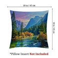 thumbnail image 4 of BANET Green Natural Throw Pillow Covers, Decorative Pillow Covers Digital Printing for Couch Sofa Bed Invisible Zipper 12x12in, 4 of 7