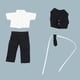thumbnail image 4 of Set de moda para muñecas, en tono claro negro, 4 of 6