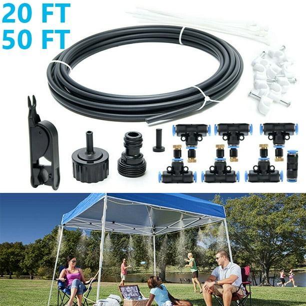 20FT/50FT Outdoor Misting Cooling System Misters for Patio Garden