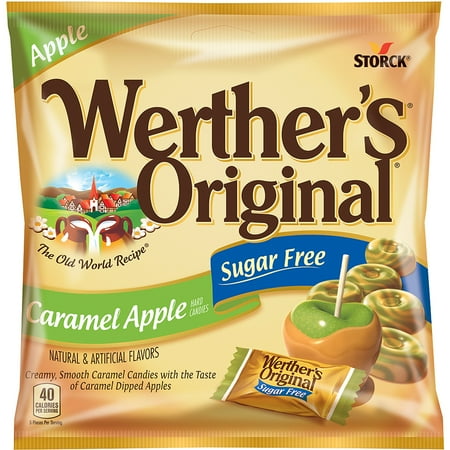 Werthers Sugar Free Caramel Apple Hard Candies, 2.75 oz