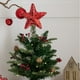 thumbnail image 3 of Diseño atractivo: este adorno de estrella navideña está elaborado con un aspecto festivo fascinante y es la opción ideal para la decoración navideña., 3 of 7