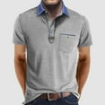 thumbnail image 2 of Sopiago Mens Golf Polo Zipper Polo Shirt Casual Knit Short Sleeve Polo T Shirt Classic Fit Shirts Grey,L, 2 of 7