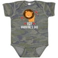 thumbnail image 3 of Inktastic First Valentines Day Baby Boy Lion Boys Baby Bodysuit, 3 of 5