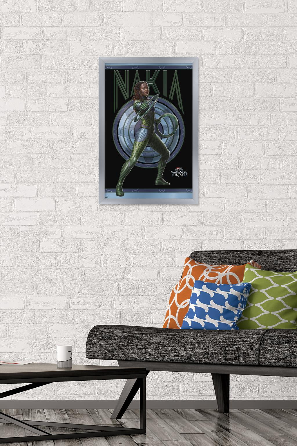 Marvel Black Panther: Wakanda Forever - Nakia Wall Poster, 14.725" x 22.375" Framed