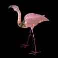 thumbnail image 4 of Northlight 3' Pink Glittered Flamingo with Holly and Berry Outdoor Yard Decor, 4 of 4