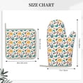 thumbnail image 3 of Honeii Travel Elements patten Oven Mitts and Pot Holders Sets, Baker Oven Mitts, Mittens for Kitchen Decor, Baking Lover over Gloves Gifts, 3 of 7