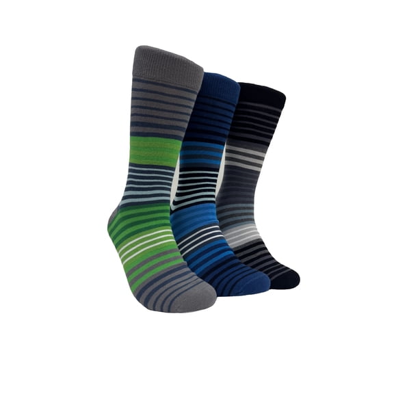 Clarks Men's Multicolor Novelty Socks, Crew Casual, 3 Pack