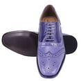 thumbnail image 2 of LIBERTYZENO Men's Eel Print Wingtip Brogue Dress Shoes, 2 of 8