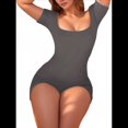 thumbnail image 2 of Cortos para Mujer, de Entrenamiento de una Pieza, Trajes de Yoga, Moda de Verano, Ropa de Vacaciones 2025 Gris L, 2 of 6
