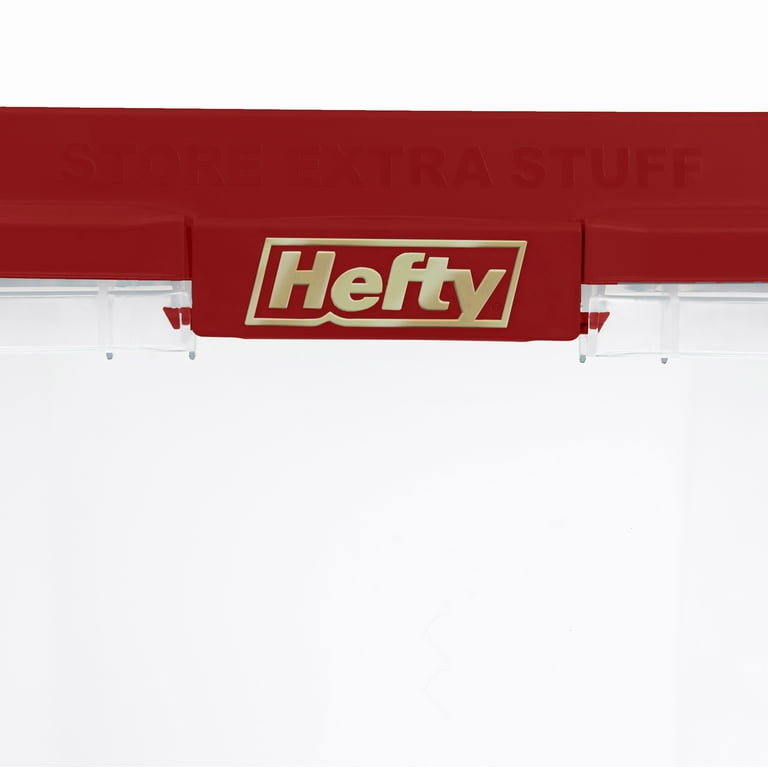 Hefty X-large 25-Gallons (100-Quart) Clear Base with White Lid