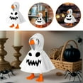 thumbnail image 3 of 7 Inch Desk Goose Outfits,Halloween Mini Desk Goose Outfits,Tabletop Gooses Accessory Mini Porch Goose Costume,Halloween Magnetic Duck Statue Desk Key Holder Decor, 3 of 9