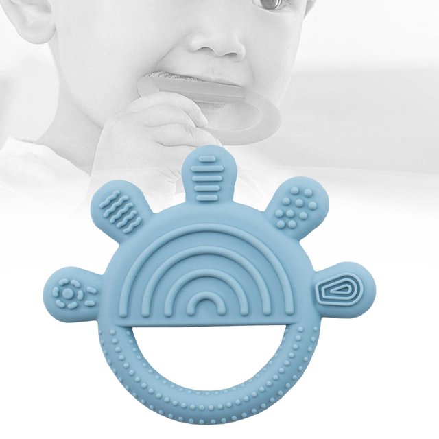 Juguete para dentición, de cinco , juguete para masticar , s encías bebés, mordedor para , Azul Yotijar mordedor infantil