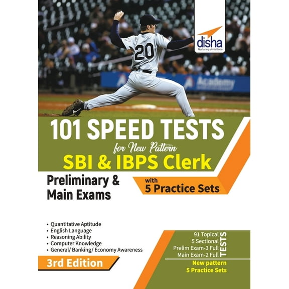 101 Speed Tests for New Pattern SBI & IBPS Clerk Preliminary & Main Exams with 5 Practice Sets 3rd Edition, (Paperback)