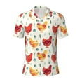 thumbnail image 2 of Daiia Flower Chicken Pattern Men’s Polo Shirts,Solid Deck Shirt,Classic Fit, Breathable Cotton Polo for Casual and Sport Wear-X-Large, 2 of 7