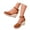 Brown, variant on Women's Squared Closed Toe Wedges Espadrilles Sandals Platform Ankle Strap Beach Sandals Brown 5