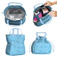 thumbnail image 2 of Kirky Hasky Dalmatian Drawstring Lunch Bag Women - Drawstring Lunch Bag Insulated for Work Office - Stain-Resistant Large Lunchbags for Women with Multi-Pockets, 2 of 6