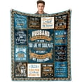thumbnail image 1 of LHSHID Valentines Day Husband Gifts Gifts for Husband Blanket Husband Gifts from Wife Husband Birthday Gifts Romantic Anniversary Wedding Gifts for Husband Husband Gifts for Fathers Day 50"x60", 1 of 7