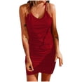 thumbnail image 2 of SEAOPEN Robe d'Été en Crochet pour Femmes Robe de Plage Bohème Robe Boho Mini Robe d'Été Ligne A Vin,m, 2 of 7