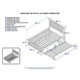 thumbnail image 6 of AFI Nantucket Full Wood Platform Bed with Matching Footboard & Twin Trundle, Grey, 6 of 6