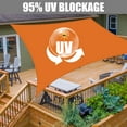 thumbnail image 3 of YEAHOME Rectangle Sun Shade Sail 6.5'x13' Waterproof Orange UV Block Sunshade for Backyard Yard Deck Patio Garden Outdoor Activities and Facility, 3 of 11